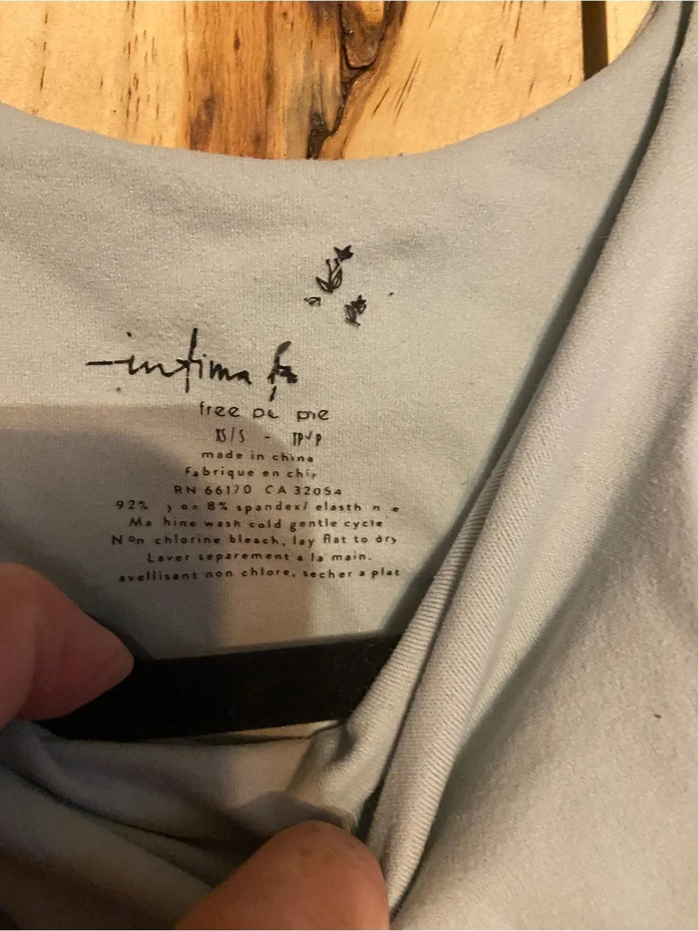 Free People Pale Blue intimate High-Neck Tank